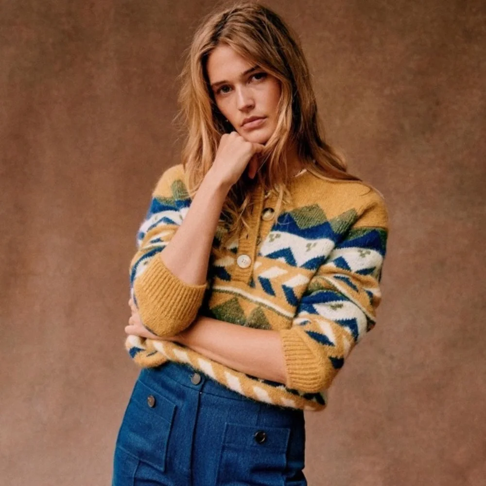 Sezane | NWOT Georges Jumper Multicolor Small